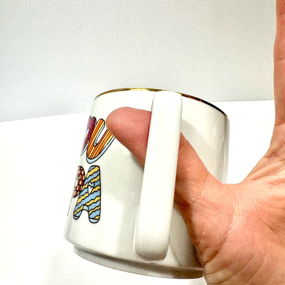 LEFTON HAND PAINTED COLORFUL LOVE YOU GRANDPA TEA MUG - Picture 9 of 9